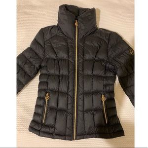MICHAEL BY MICHAEL KORS BLACK PUFFER JACKET